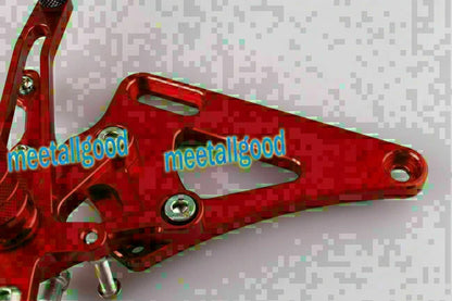 Adjustable Rearset Footpegs for Honda CB400 VTEC (2000-2007) - Red