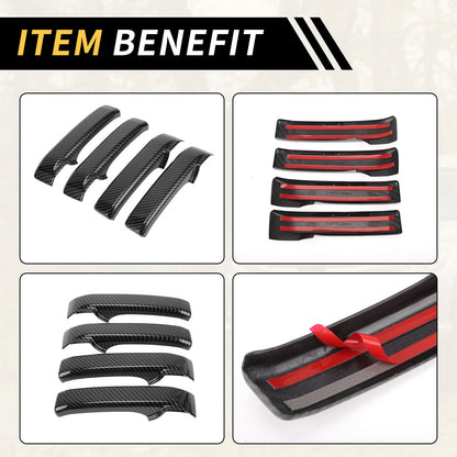 Carbon Fiber Door Handle Bezel Cover for Toyota Tundra (2014-2021)