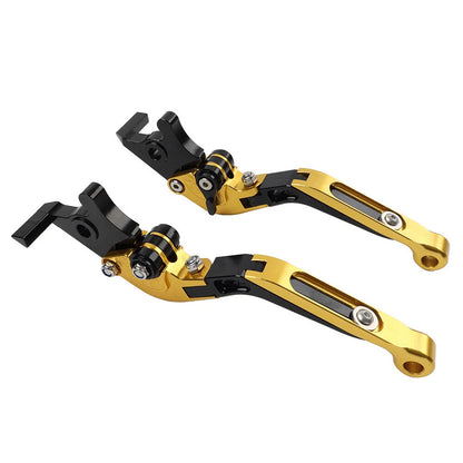 Gold Extendable Brake Clutch Levers for Suzuki GSXR600 GSXR750 GSXR1000 (06-10)