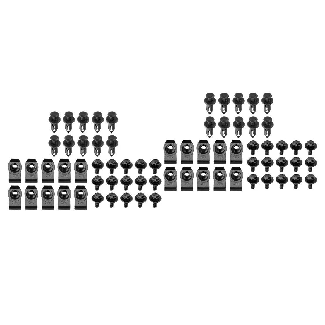 70 x Body Bolts & U-nut Clips for Engine Under Cover Splash Shield Guard