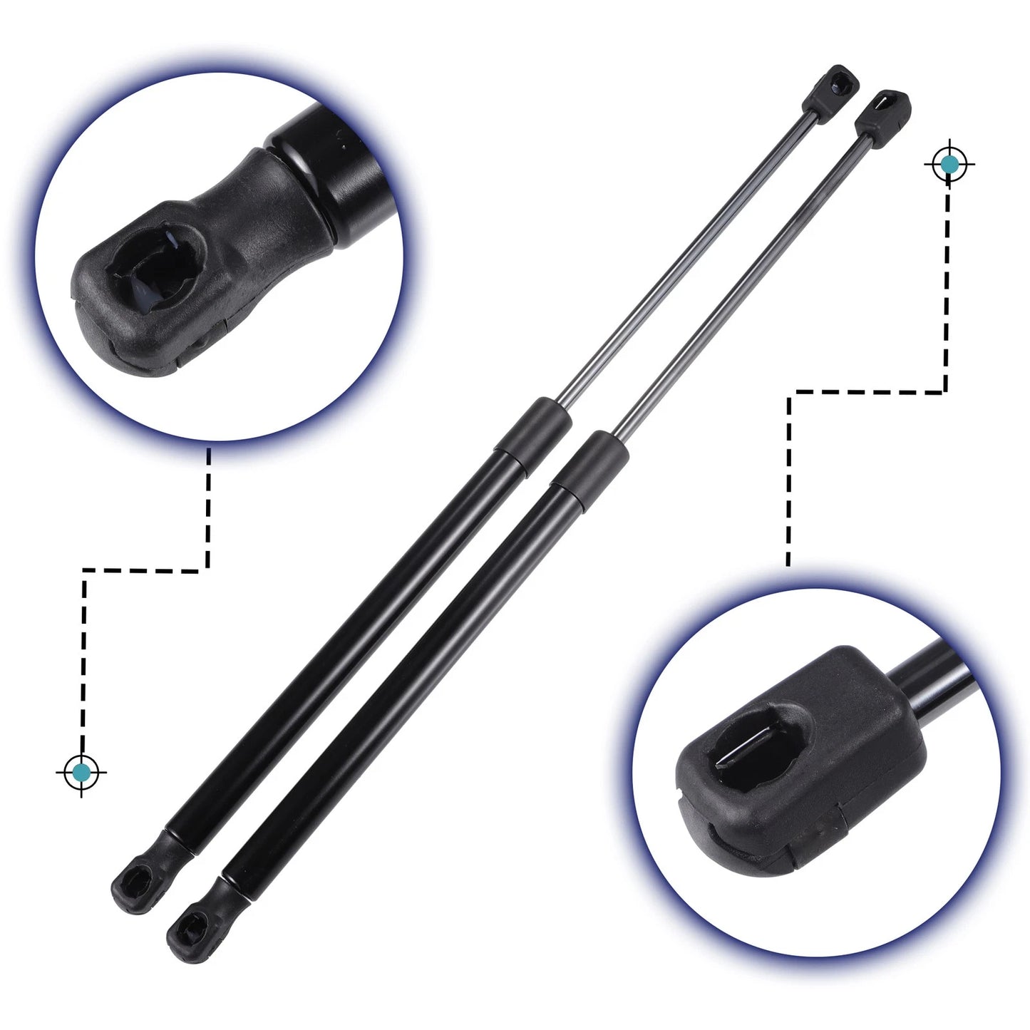 2 x Rear Hatch Liftgate Gas Struts for Ford Focus II (2005-2011)