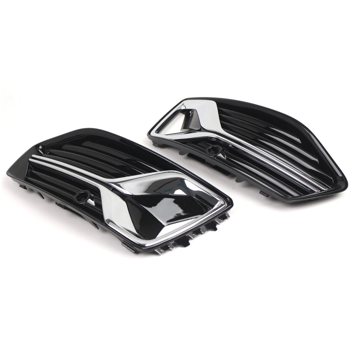 Front Bumper Fog Light Grill Covers for Audi A6 C8 (2019–2023)