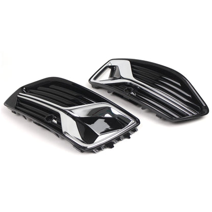 Front Bumper Fog Light Grill Covers for Audi A6 C8 (2019–2023)