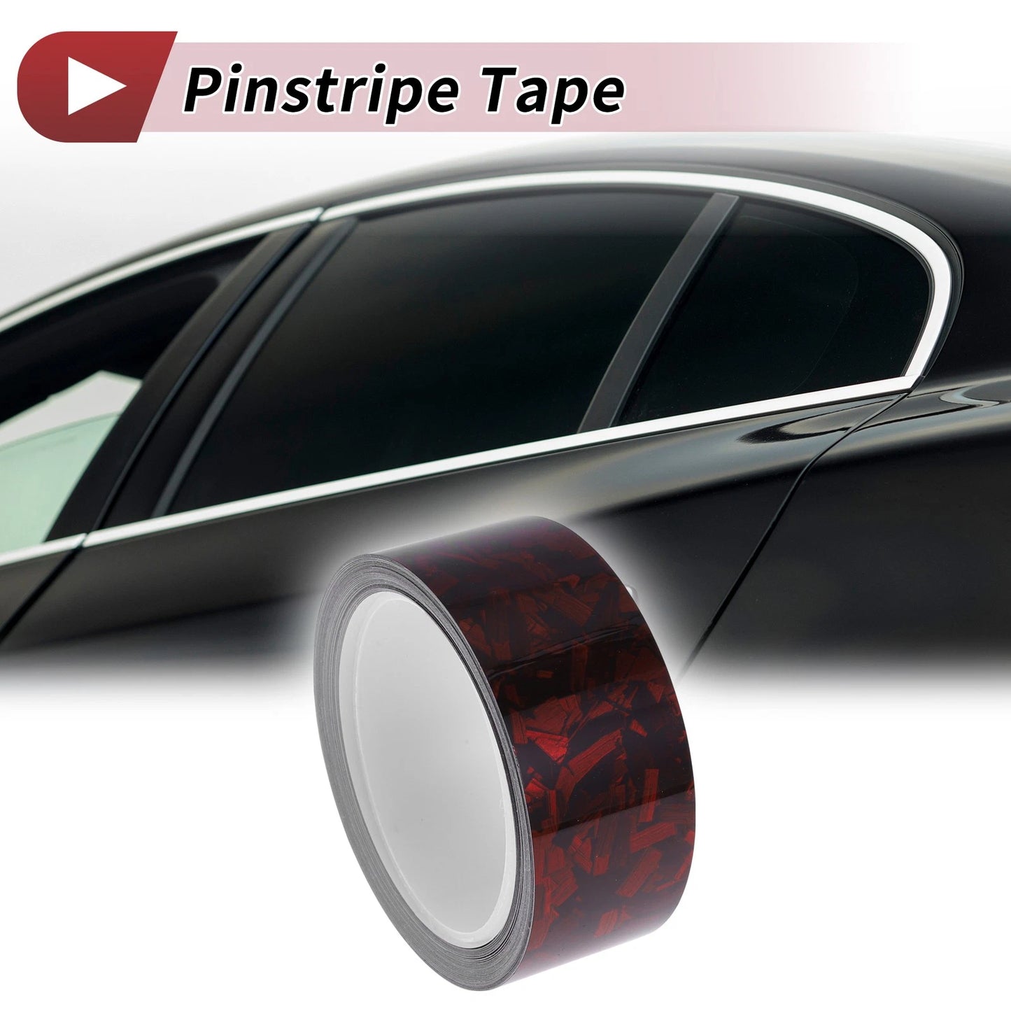 Pinstripe Tape 40mmx8.5m for Car, Motorcycle and Boat Red