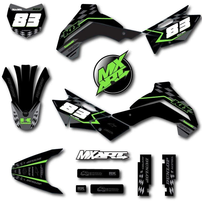 Kawasaki KLX 140 2019-2026 Granite Style Decals Stickers Graphics