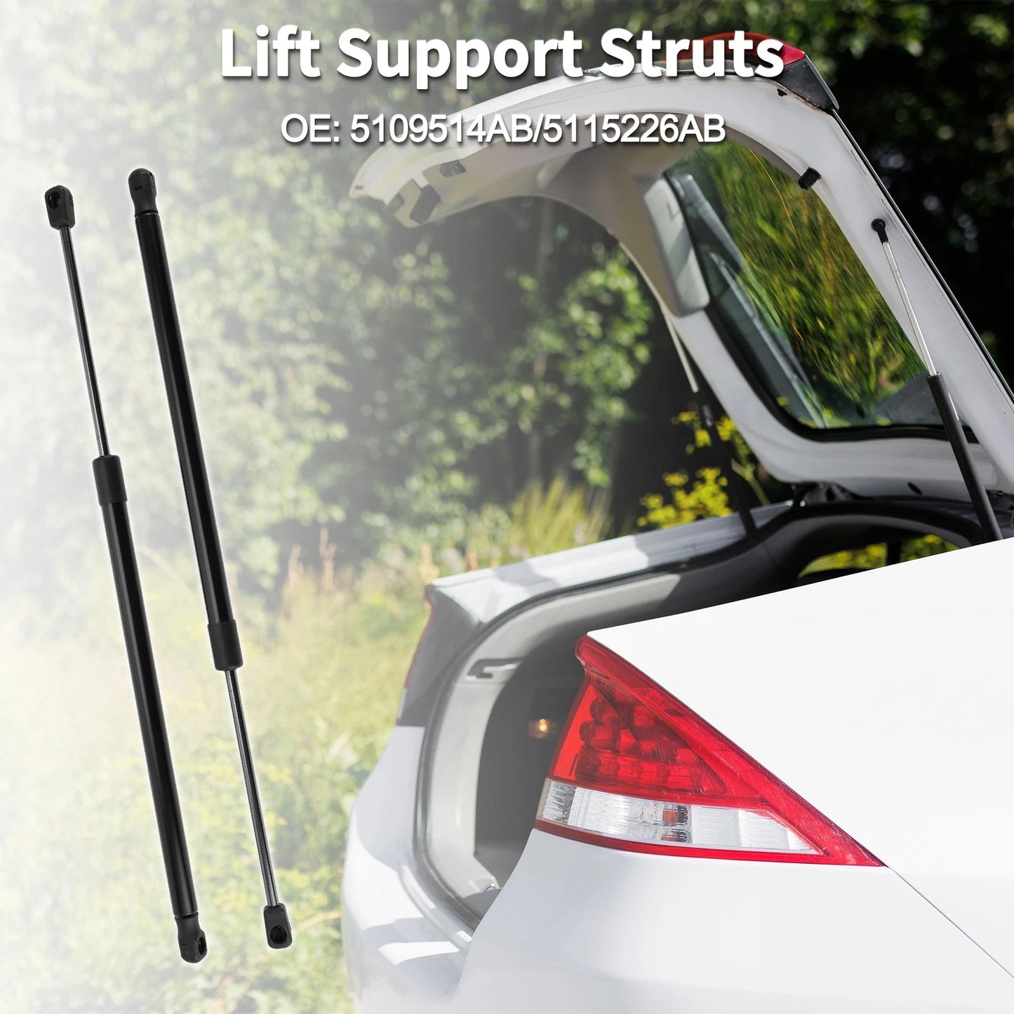 Rear Hatch Lift Supports for Jeep Compass (2017-2023) - 2 x Struts