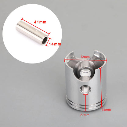 52mm Piston Complete Kit for Yamaha YB100 AG100 DX100 LT2 LT3 F2