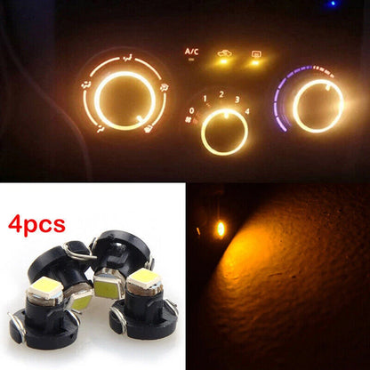 T4.7 Neo Wedge LED Bulbs for Dash Climate Control Instrument Lights (2 x)