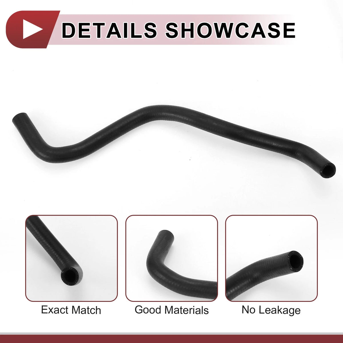Heater Hose for Honda CR-V 2.4L (2002-2006) - Rubber Black 1 x Hose
