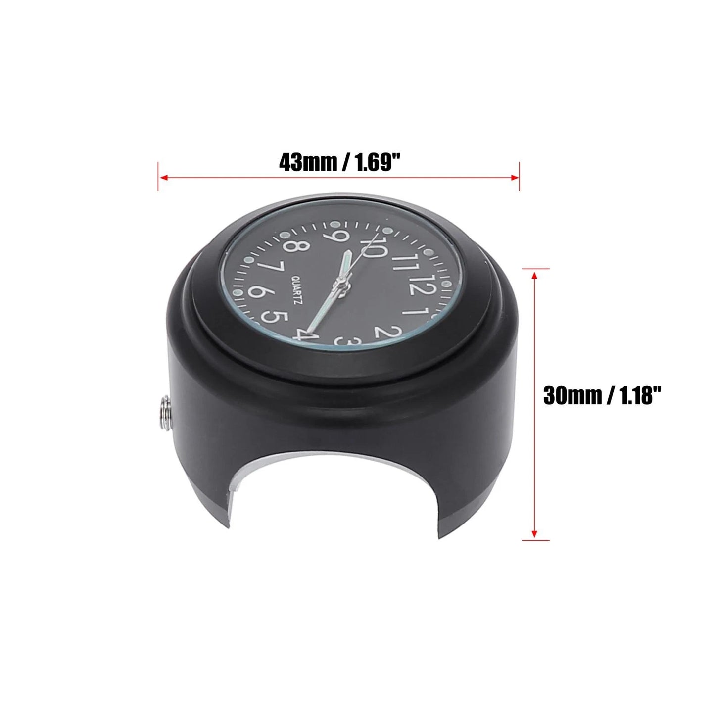 Handlebar Mount / 22-25mm 7/8" to 1" / Watch Dial Clock for Motorcycle