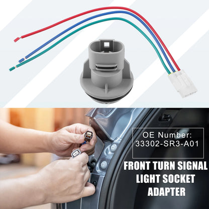 Front Turn Signal Light Socket Adapter for Acura TSX (2011-2014)