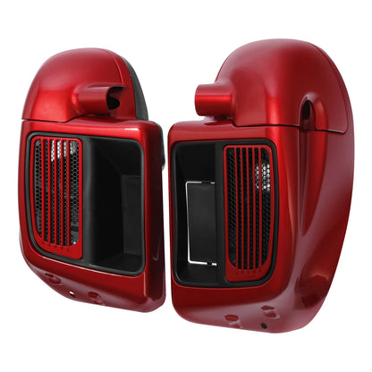 Lower Vented Fairings for Harley Touring (2014-2023) Wicked Red/Twisted Cherry
