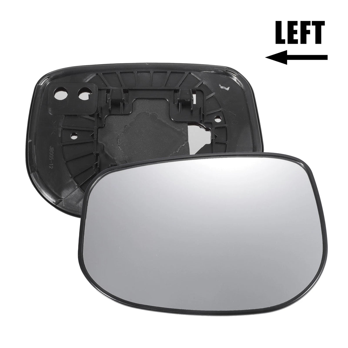 Left Side White Mirror Glass w/ Back Non-heated for Honda Fit Jazz (09-13)