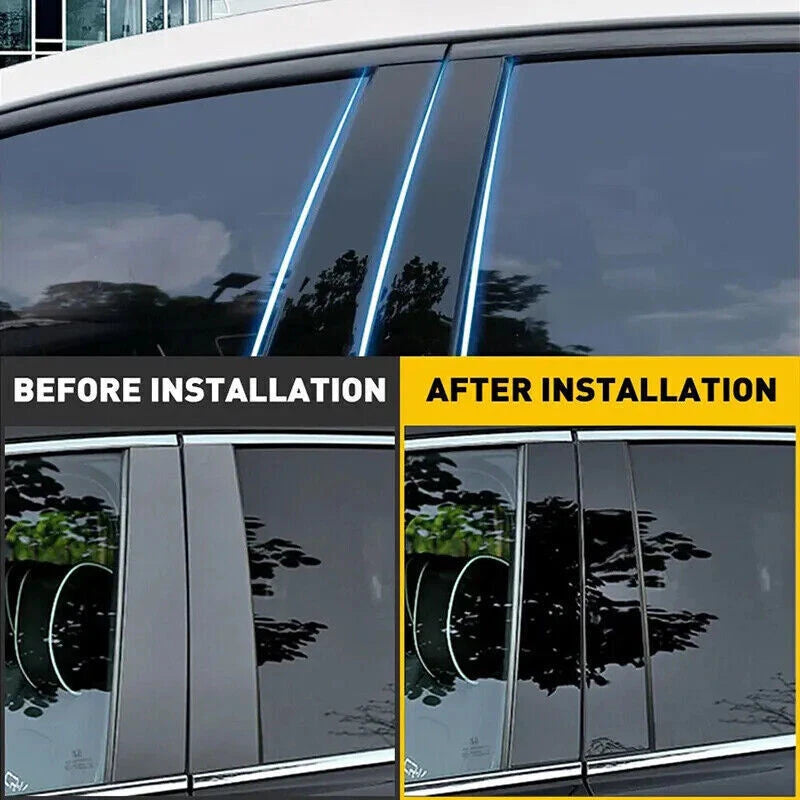 Glossy Black Window Door Trim Covers for Honda Accord 2018-2021 (2018-2021)