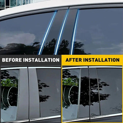 Glossy Black Window Door Trim Covers for Honda Accord 2018-2021 (2018-2021)