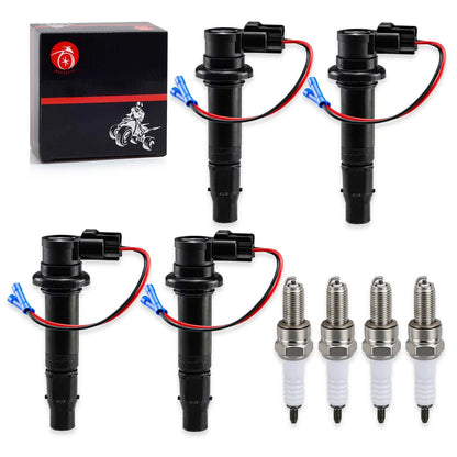 Ignition Coil & Plug w/Spark Plug for Yamaha YZF-R1/R6, FZ1/FZS1, Vmax 1700
