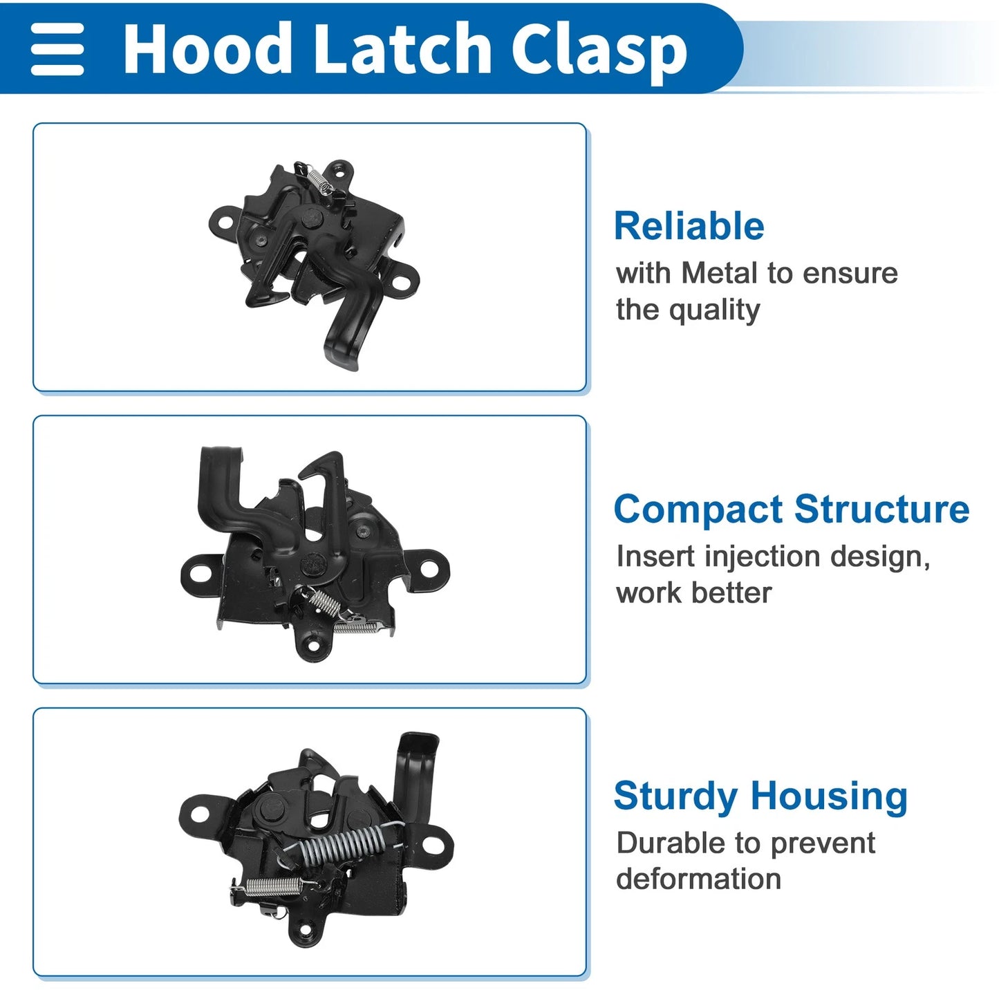 Bonnet Latch Assembly for Toyota Yaris (2007-2011) - 1 x Quality Replacement