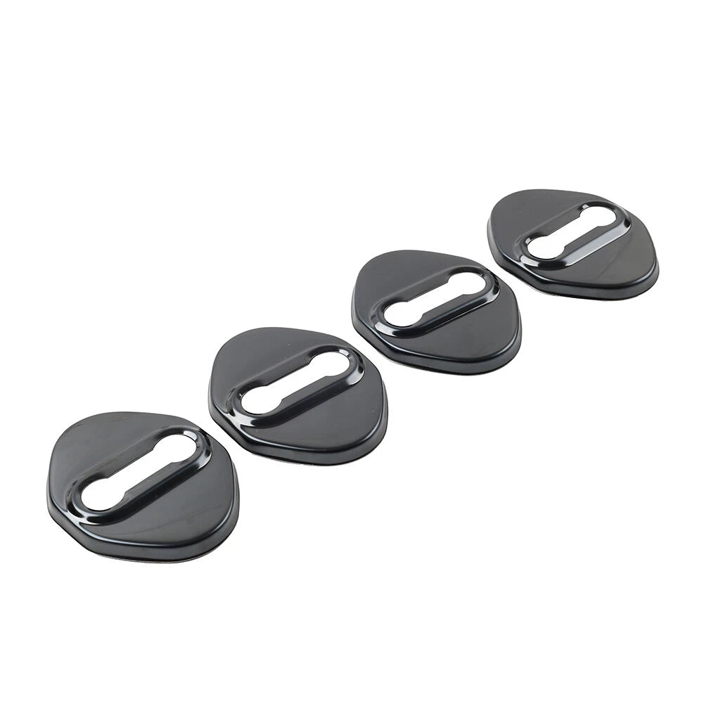 Black Car Door Lock Protective Covers for Honda, Toyota, Mazda, Hyundai