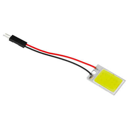 20 x 12V White COB LED Dome Panel Lights for Car Interior Bulb