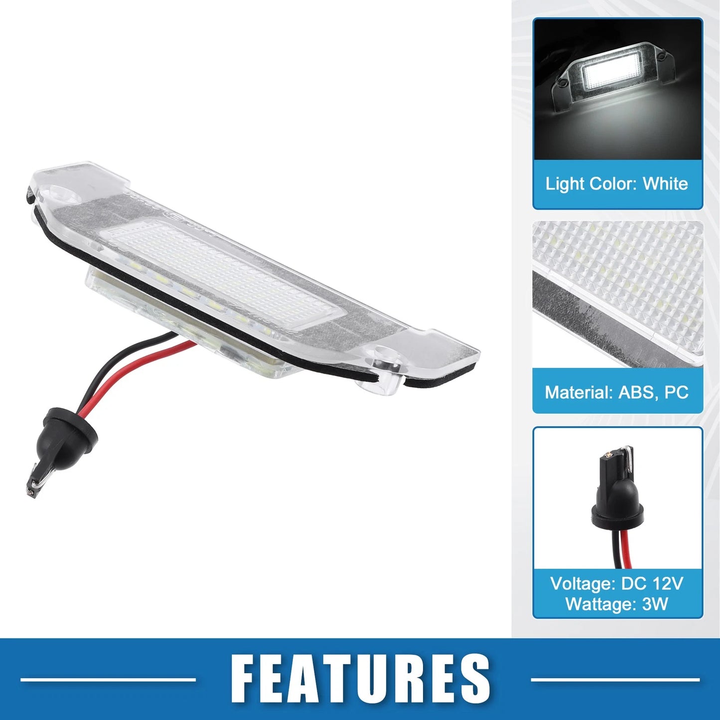 6000K White LED License Plate Light for Dodge Charger (2006 - 2014)