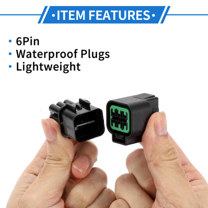 6 Pin Headlight Socket Connector Plug for Hyundai Elantra, Kia (2011-2016)