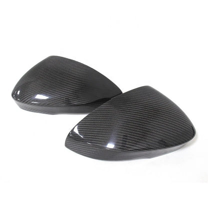 Real Carbon Fiber Addon Rearview Mirror Cover Caps Trim For Jaguar F-TYPE 13-16
