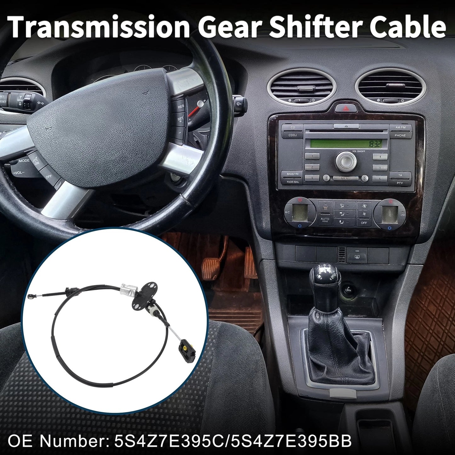 Automatic Transmission Gear Shifter Cable for Ford Focus (2005-2007)