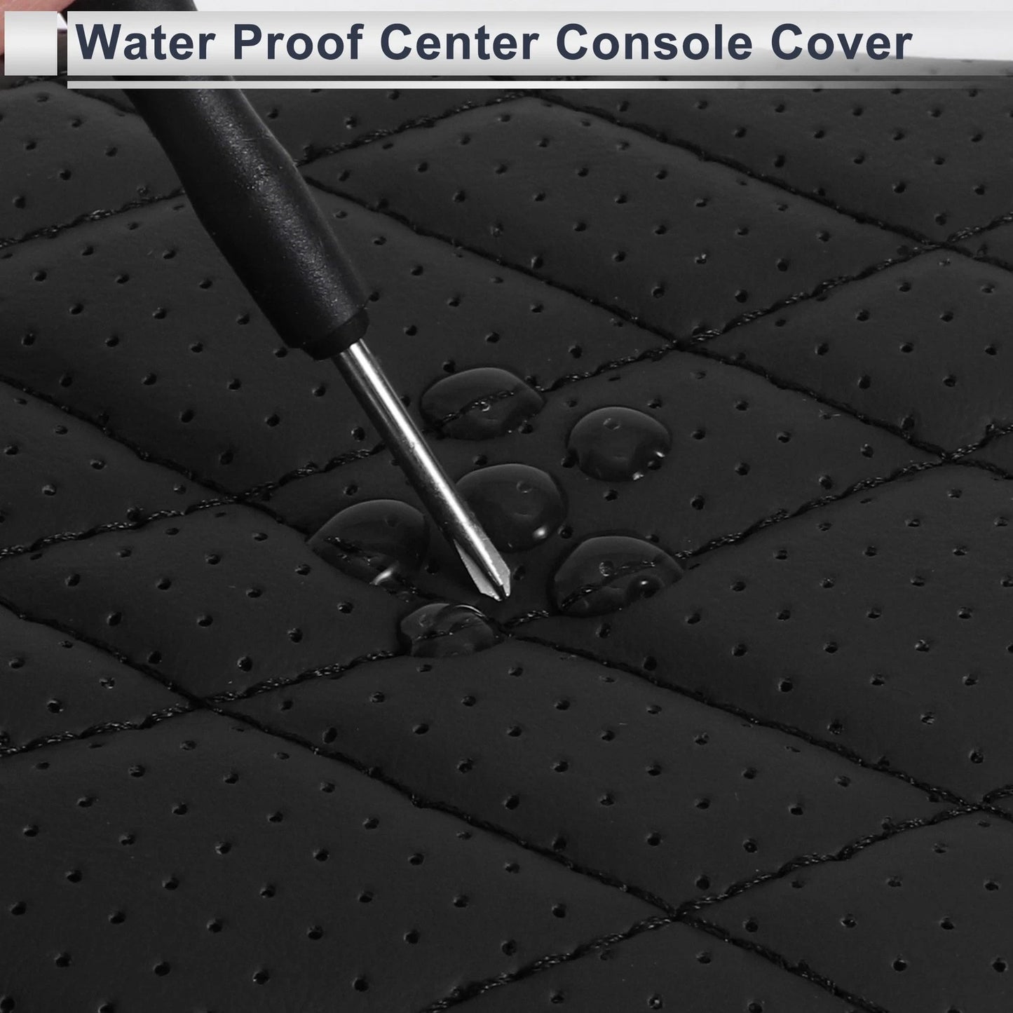 Center Console Cover with Storage Bag for BMW 7 Series (2016-2022) Black