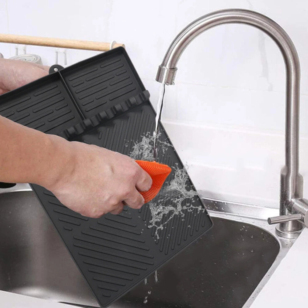 Silicone Griddle Drying Mat for Kitchen Cooking Countertop - Orange