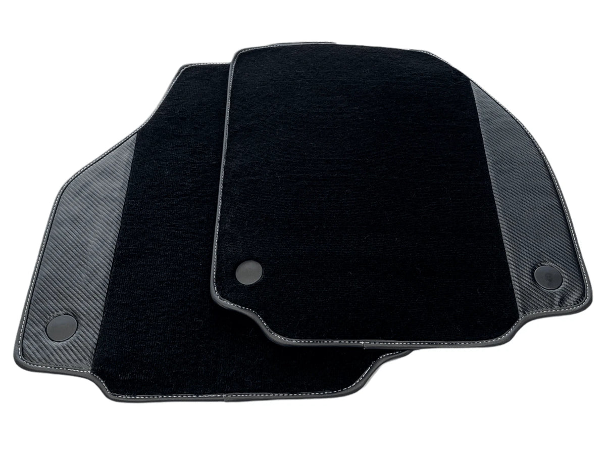 AutoWin Floor Mats for Ferrari 488 GTB Carbon Leather (2015-2022)