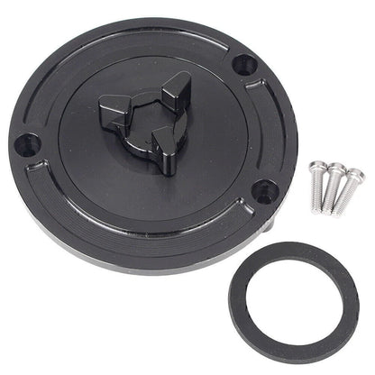 Black CNC Fuel Tank Cover Gas Cap for Kawasaki Ninja 250R 1988-2007