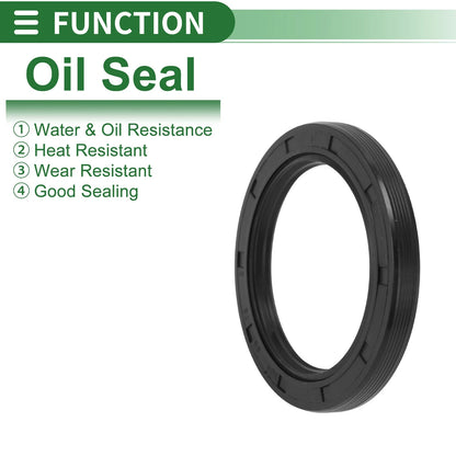 Oil Seal / 55x75x8mm / Rotary Shaft Seal NBR Rubber Black for Make Model