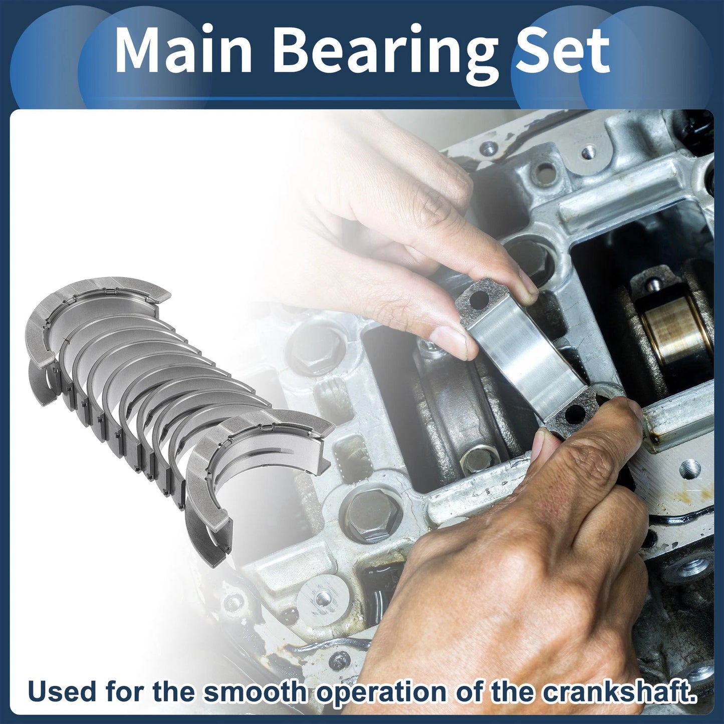 10 x Main Bearing Set for BMW 120i (2017-2020)