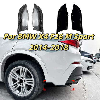 Rear Bumper Side Corner Splitter Aporn Spats for BMW X4 (2014–2018)