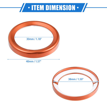 Orange Push Button Cover Trim for Ford Maverick (2022-2023)