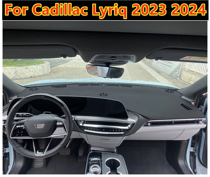 Leather Dashboard Cover Mat Dash Pad Interior for Cadillac Lyriq (2023–2024)