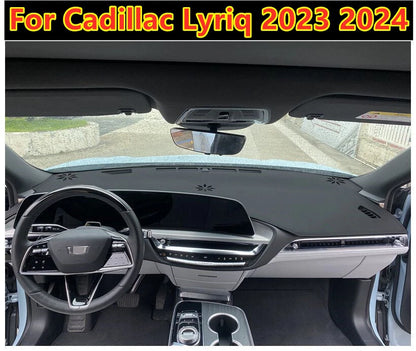 Leather Dashboard Cover Mat Dash Pad Interior for Cadillac Lyriq (2023–2024)