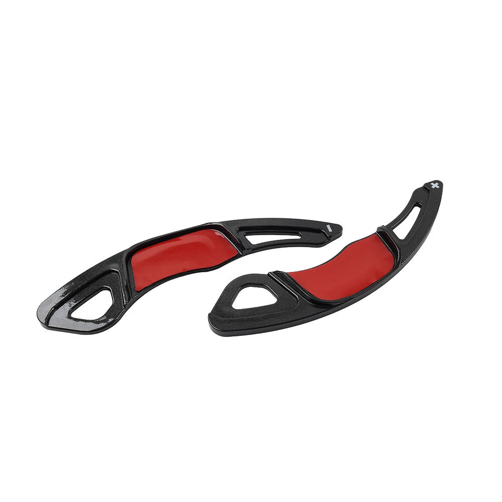 Black Steering Wheel Paddle Shifter Extensions for VW Golf, Polo, Jetta, Scirocco (2013-2020)