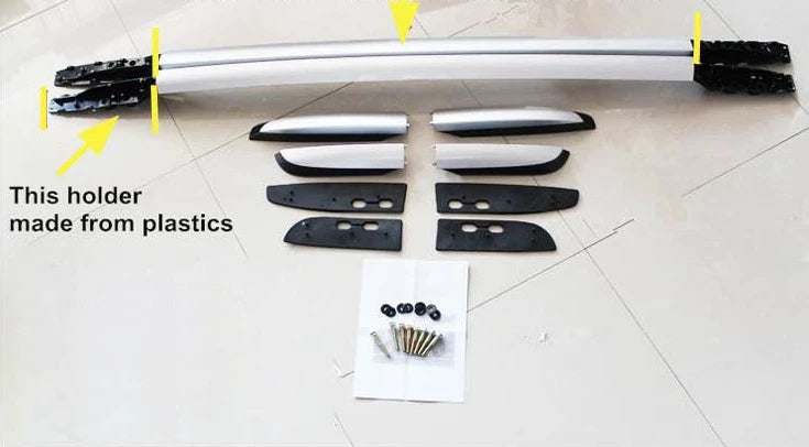 Roof Rack Silver Aluminum Alloy for Toyota RAV4 SUV (2013-2018)