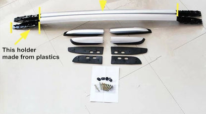 Roof Rack Silver Aluminum Alloy for Toyota RAV4 SUV (2013-2018)