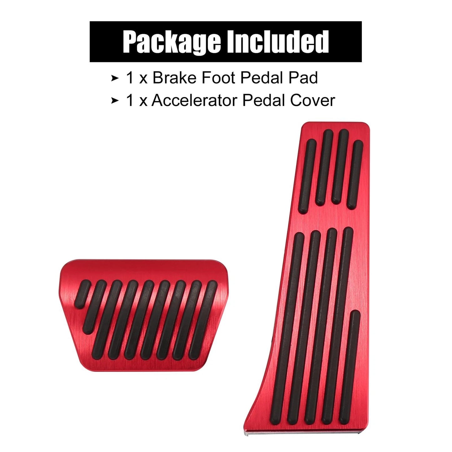 Red Brake Gas Accelerator Pedal Covers for BMW X3 X4 X5 X6 X7 (2004-2023)