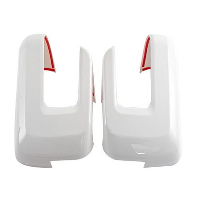 Mirror Covers for 2021-2024 Ford F150 with Turn Signal Hole - White