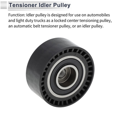 Drive Belt Idler Pulley for Mercedes-Benz C-Class (2017-2023) Black