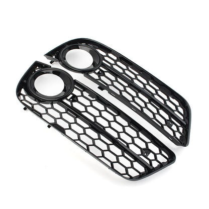 Honeycomb Mesh Fog Light Grille Covers for Audi A5 (2008-2011)
