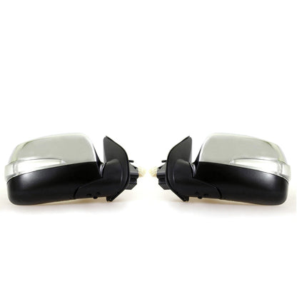 Chrome Electric LED Door Wing Mirrors for Isuzu D-Max2008-2012