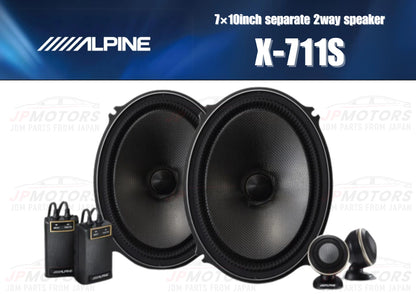 Speaker 7×10inch Automotive 2way MAX180W 4Ω JAPAN JDM for ALPINE X-711S