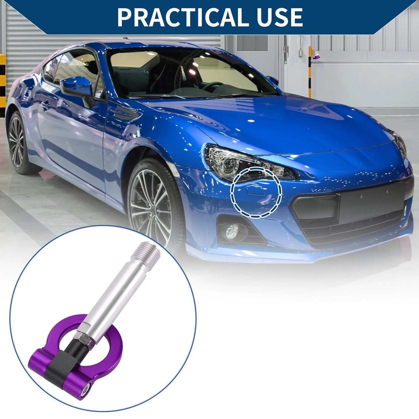 Tow Hook 23cm Tow Hook Ring for Toyota Yaris