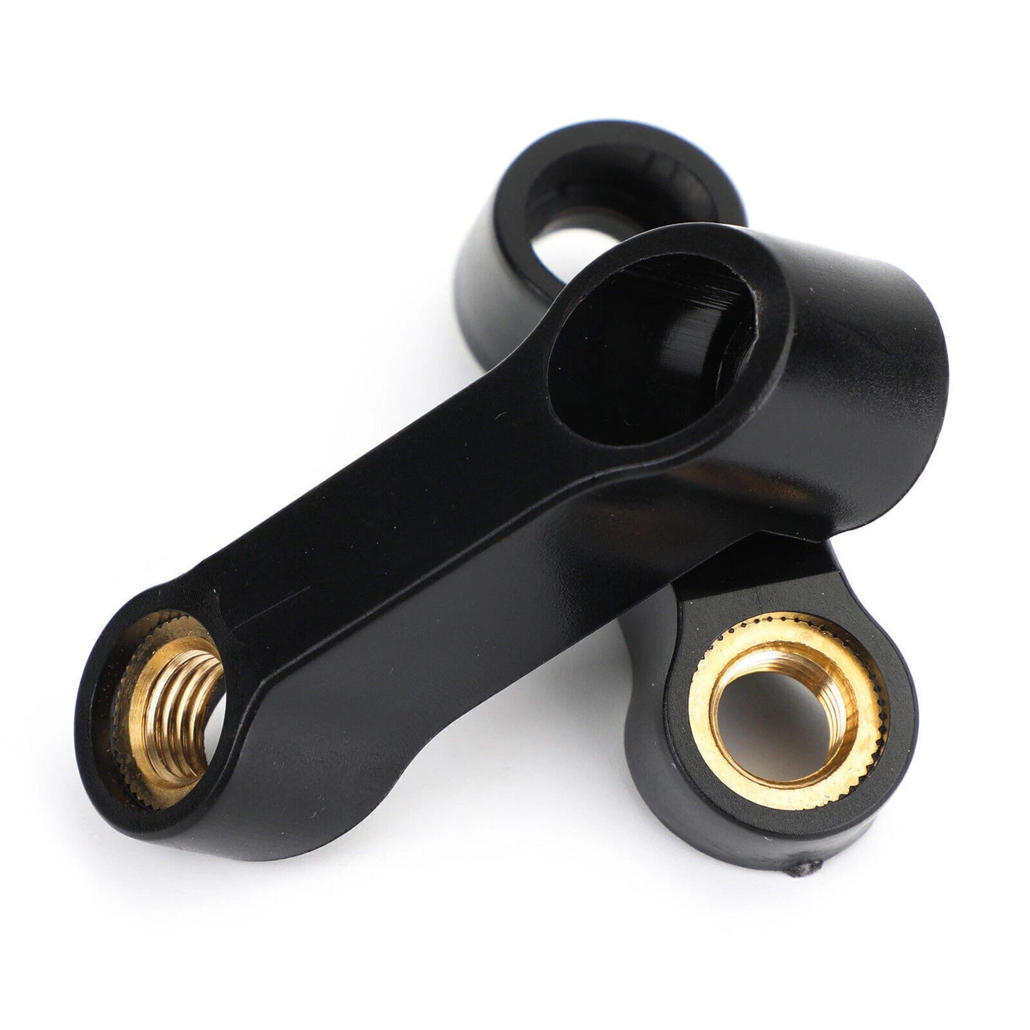 M10 Mirror Extension Flares for Motorcycle Black Right Hand Thread