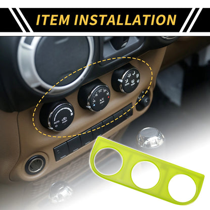 AC Switch Button Control Cover Trim for Jeep Wrangler JK (2007-2018)