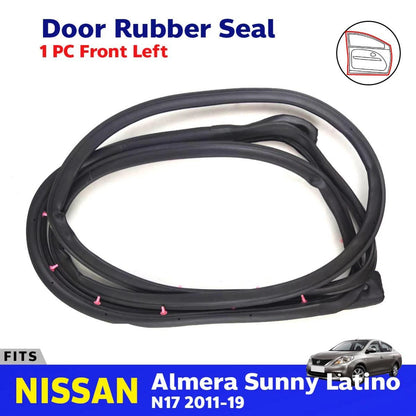 Door Rubber Seal Front LH Fits Nissan Almera Sunny Latino N17 4D Sedan 2011-19